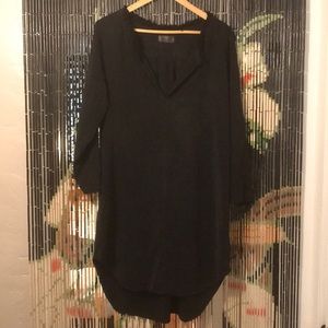 Sundays Washed Black Silk Tunic Dress for SALE!